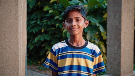 smiling boy portrait