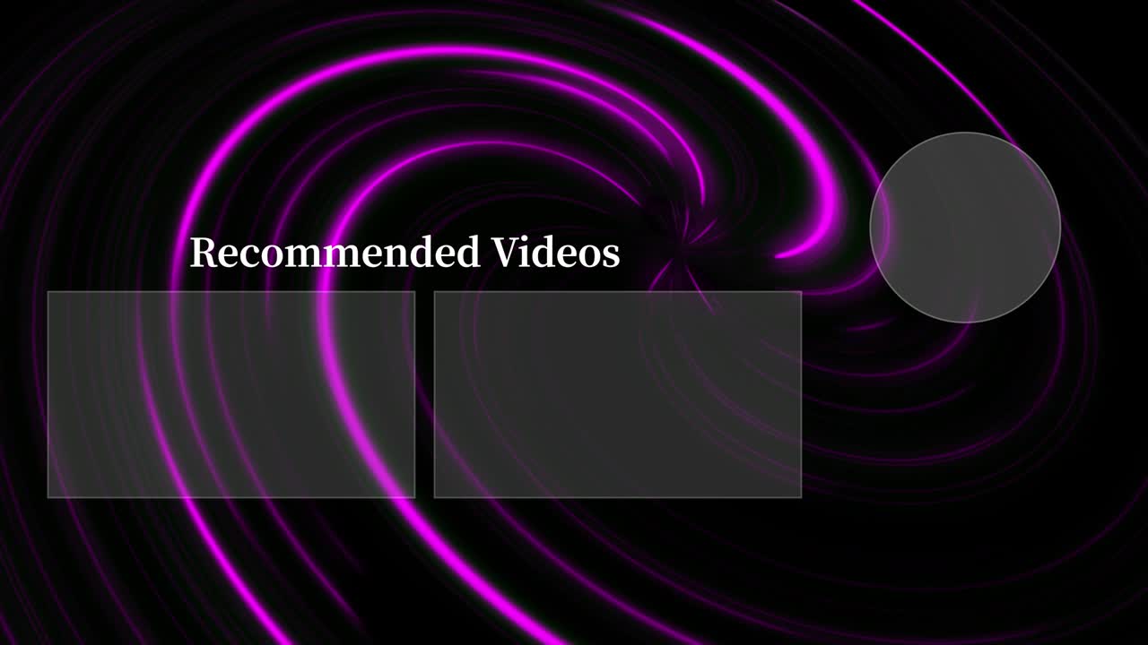 vórtice de neón tarjeta de finalización pantalla de finalización gráficos de movimiento