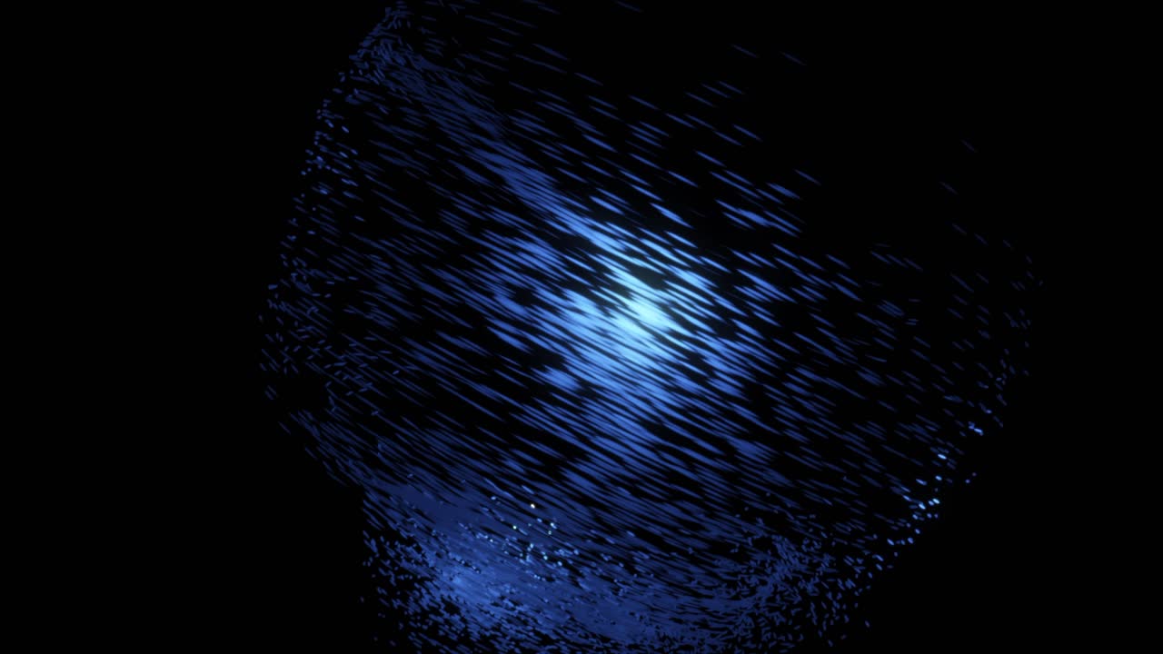 Abstract Glowing Blue Sphere