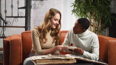 surprised black man likens friend with granny on picture