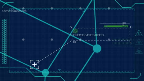 procesamiento de datos y escaneado con cubos en movimiento