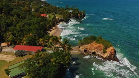 scenic northcoast with caribbean villas on the cliff