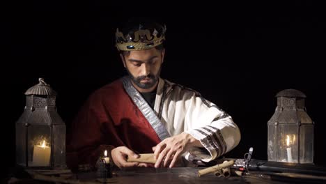 sellando cartas en la época romana.