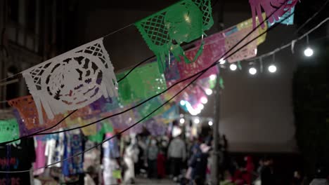 traditional mexican flags decorations with different designs