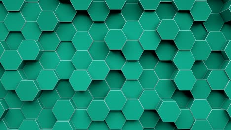 tecnología de color verde patrón hexagonal fondo - bucle