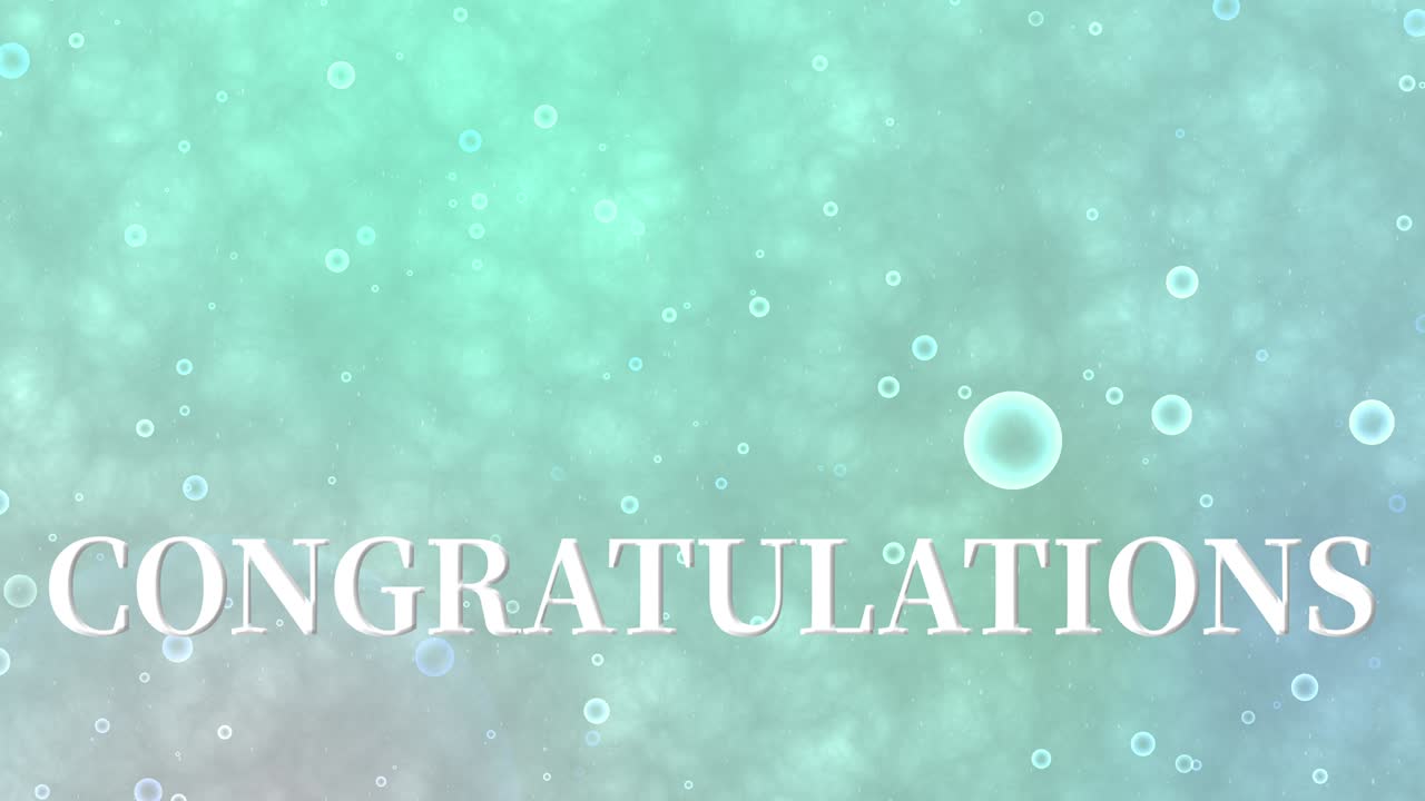 축하 메시지 텍스트 애니메이션 모션 그래픽