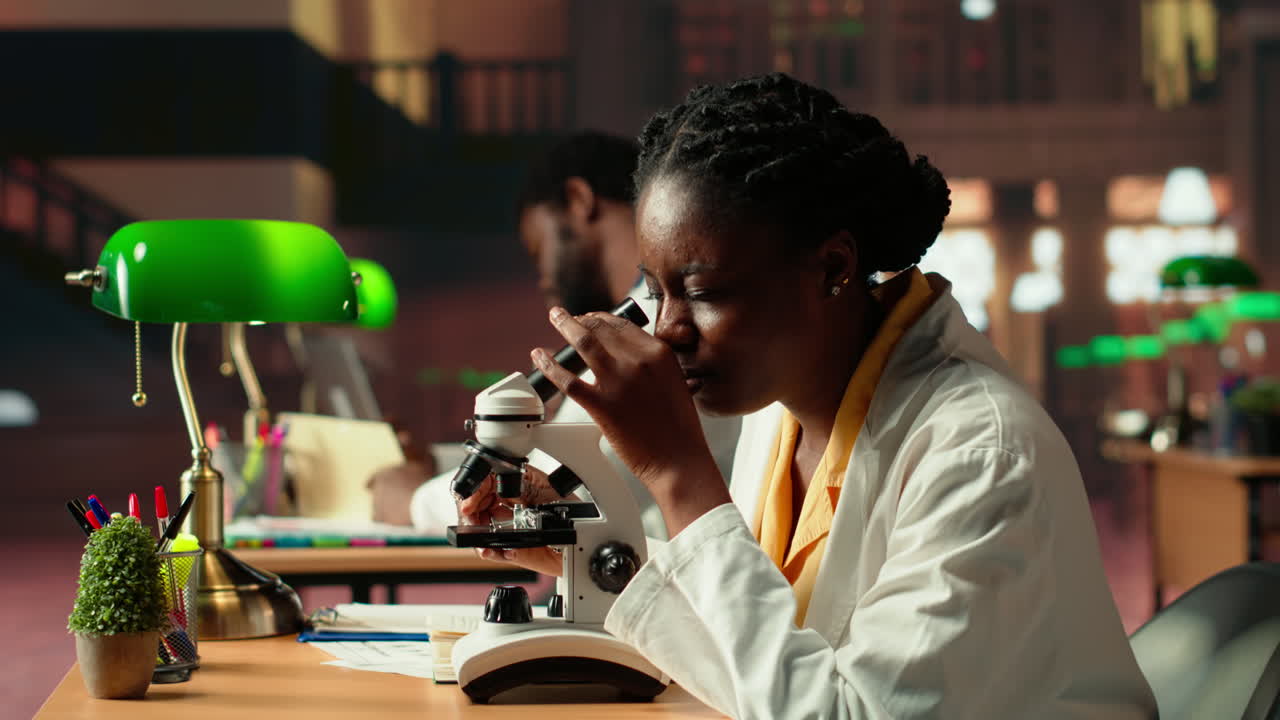 el futuro investigador afroamericano se prepara para el examen en un espacio de estudio tranquilo.