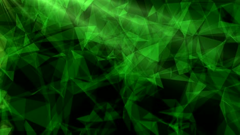 abstract triangles loop background with light