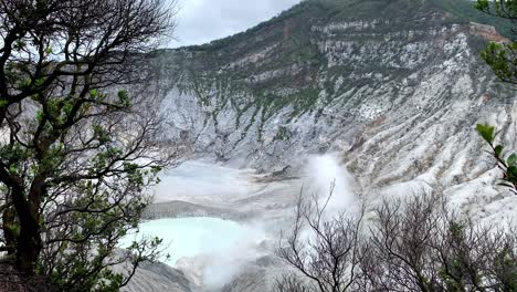 Mount-Tangkuban-Perahu-crater,-West-Java,-Indonnesia-1