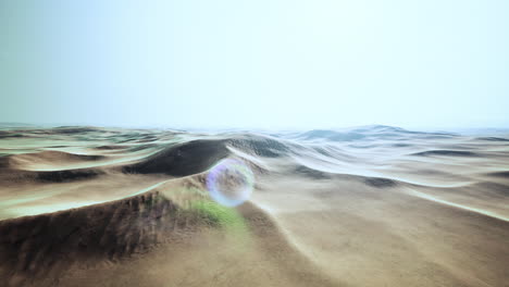 sand dunes at sunset in sahara desert in morocco