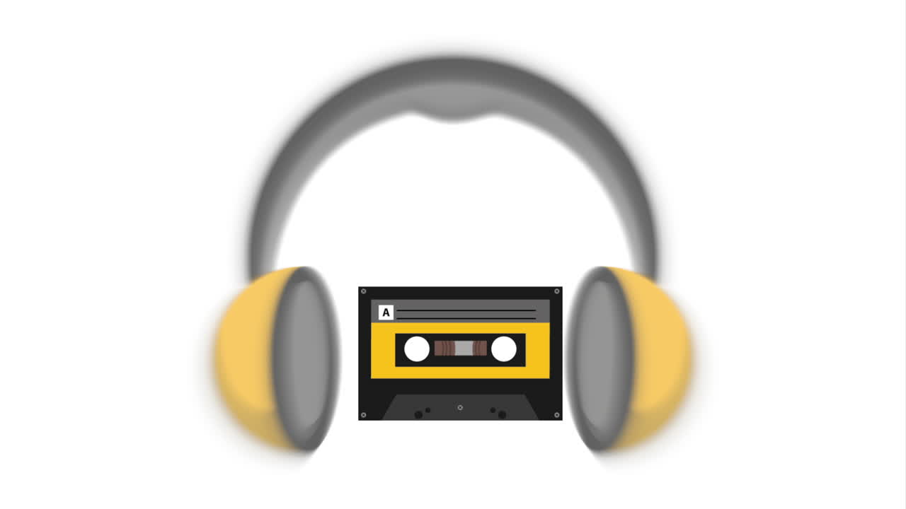 diseño de iconos de audio, animación de video