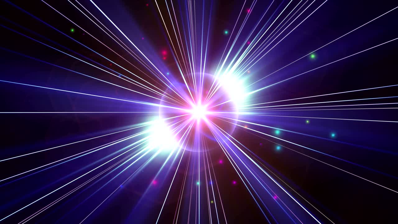 pulso de rayos de luz estelar atómico 4k