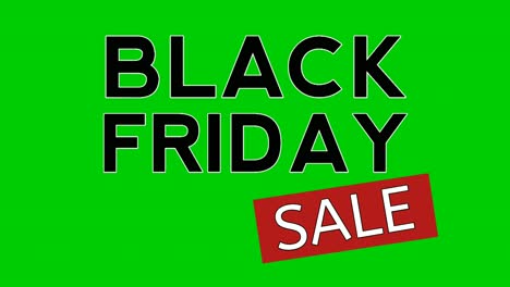 Black-Friday-Sale-Animationstext,-Bewegungsgrafiken-Auf-Grünem-Hintergrund