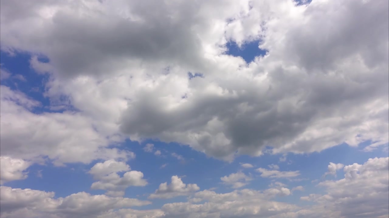 Clouds in the sky. Time lapse.