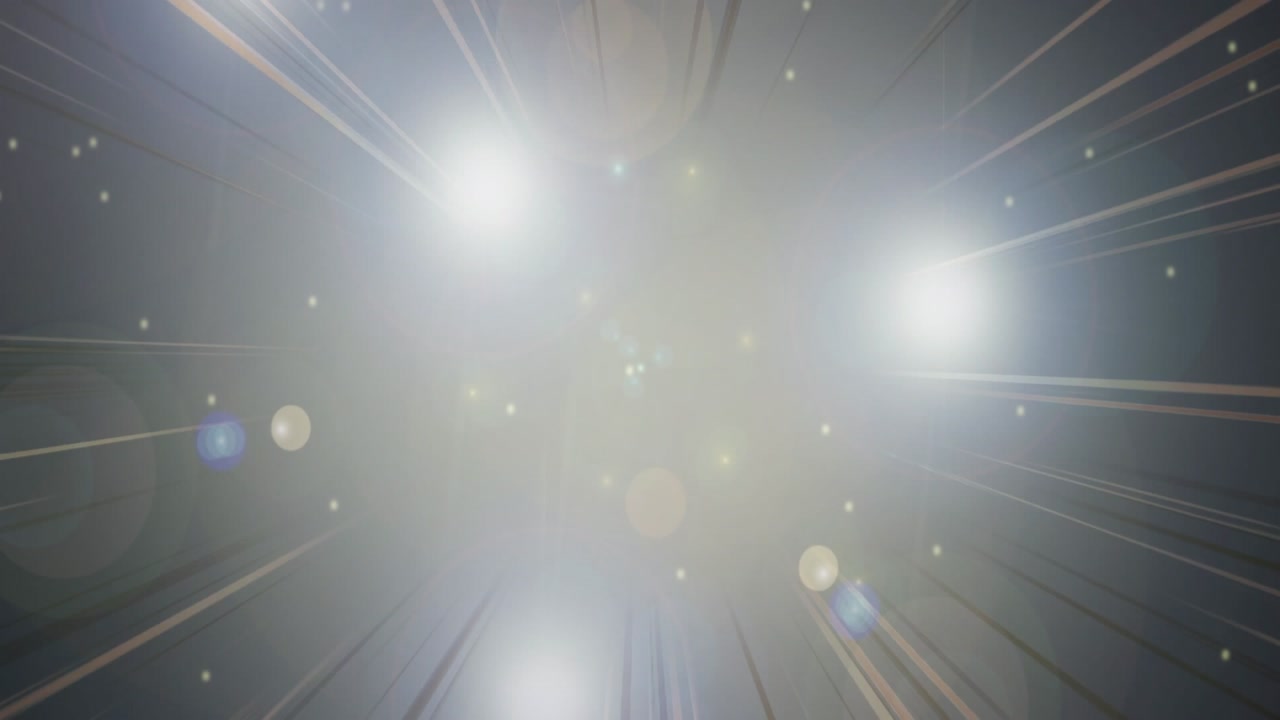 Animation of lines and lights moving on grey background