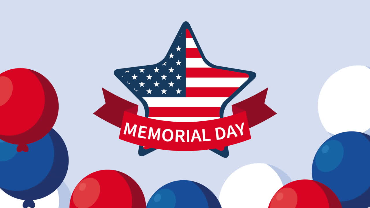 feliz día conmemorativo letras en cinta con estrella