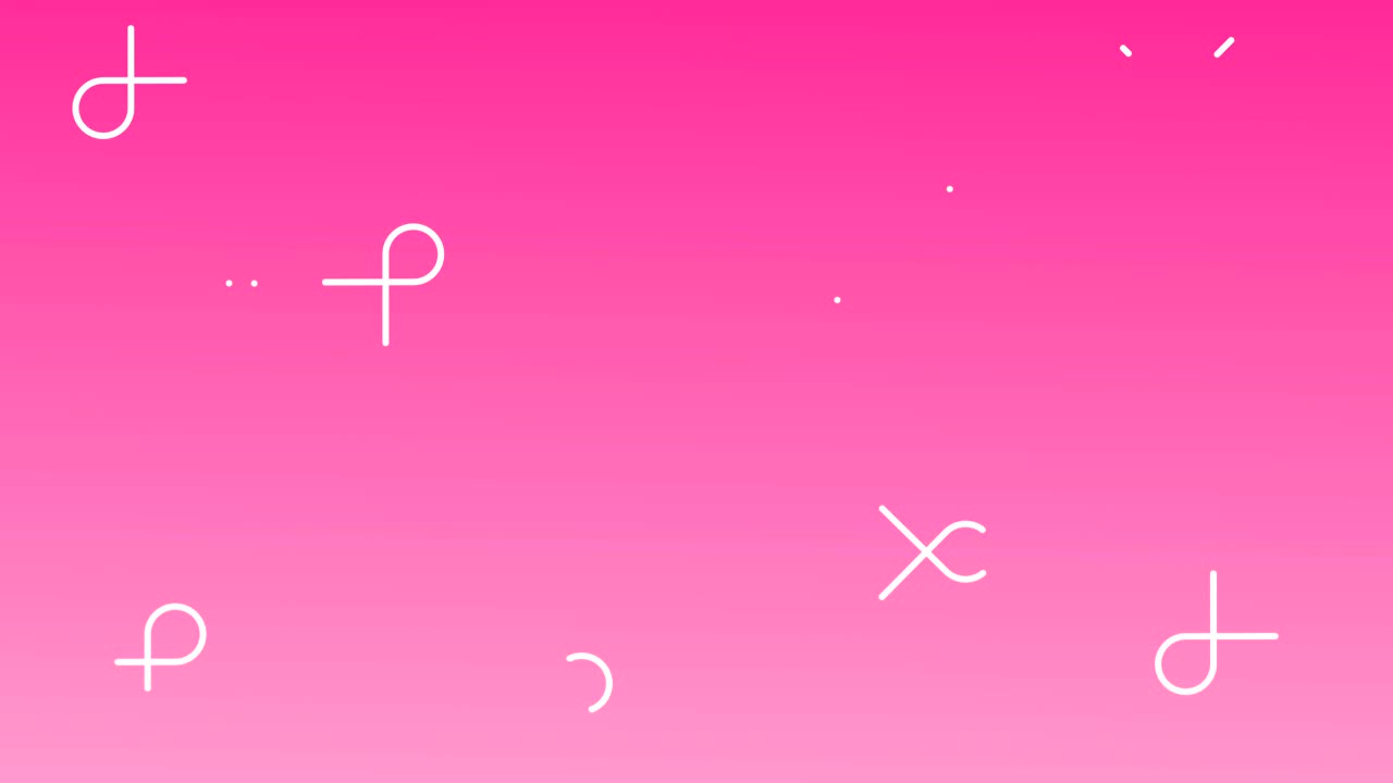 animación de bucle de cintas de concienciación sobre el cáncer de mama