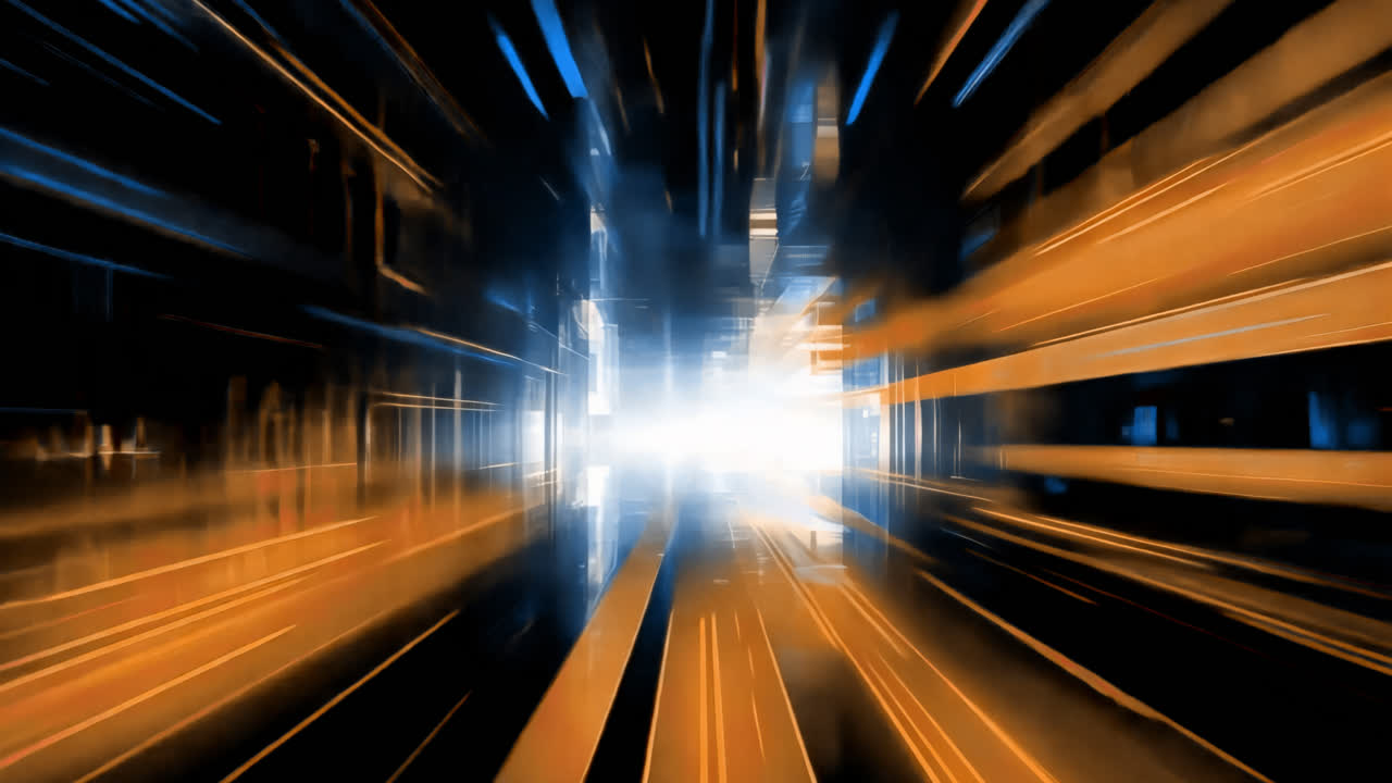 Orange light effect animated overlay, transparent 4K video, alpha channel, ProRes 4444