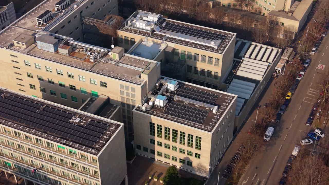 University of Milan, Italy as seen from a drone