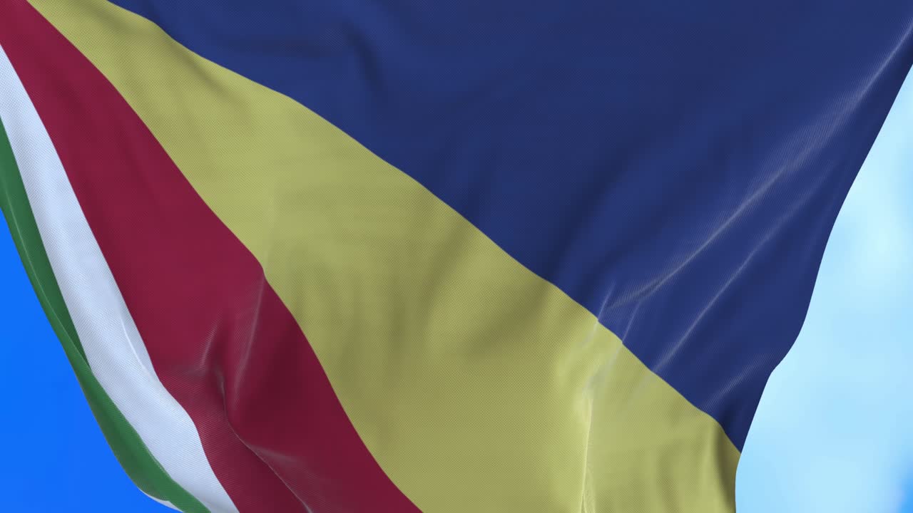 Sømløs sløjfe af Seychellernes flag