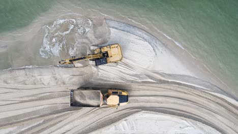 Unique-view-of-large-machinery-working-on-a-environmentally-sensitive-coastal-rejuvenation-project