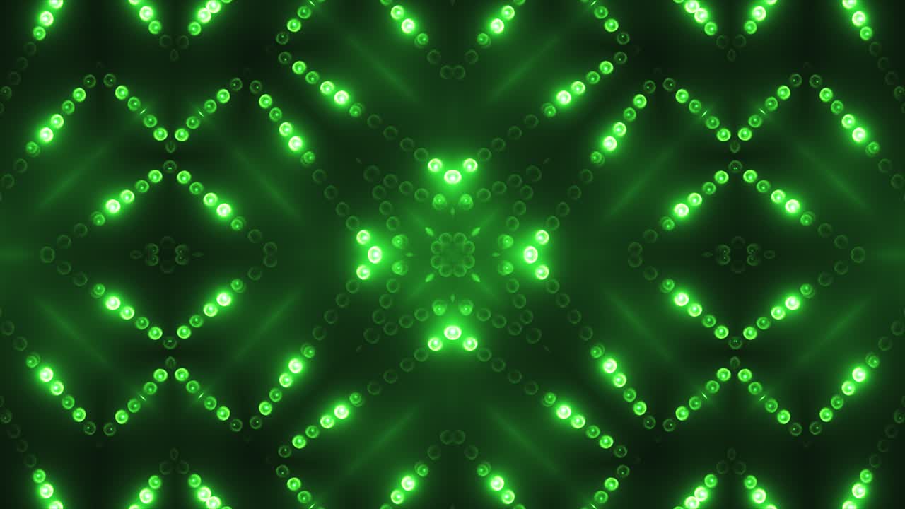 Abstract Green Light Pattern