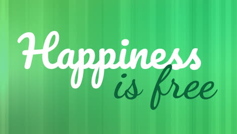 la animación de la felicidad es gratuita con fondo de rayas verdes