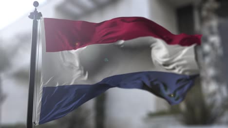 dutch national flag. netherlands country waving flag. politics and news illustration