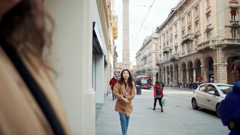 milan city street scene