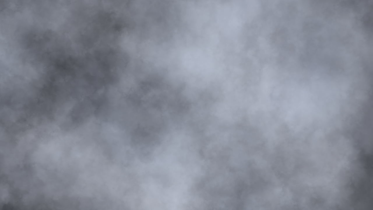 Abstract Thick Dense Realistic Fog Moving Slowly from Left to Right on Black Background. Foggy Misty Clouds VFX Asset.