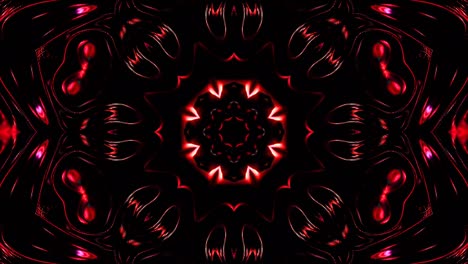 hermoso caleidoscopio abstracto que brilla, una luz radiante que regula los movimientos sutiles