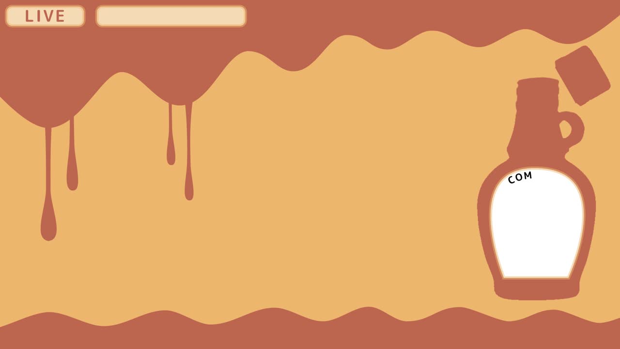 Maple syrup Looping streaming background. 1080p.mp4