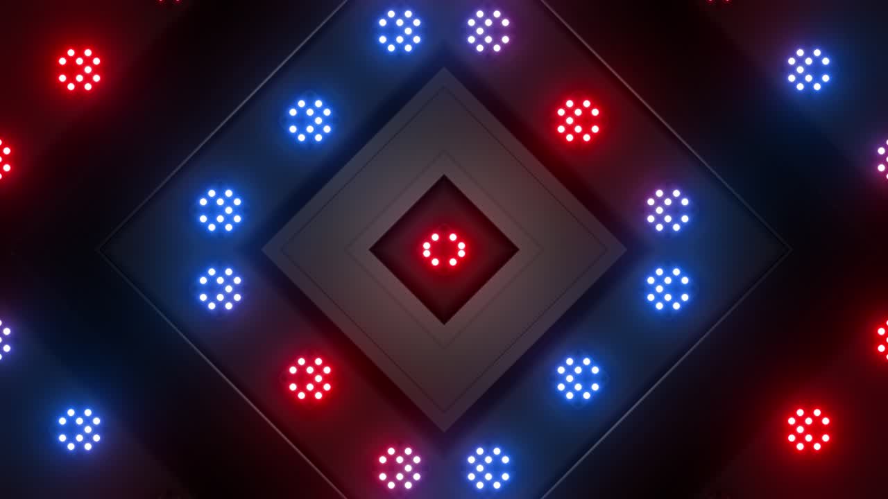 Abstrakt Neonlys Geometrisk Mønster