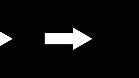 white arrows pointing right on a black background