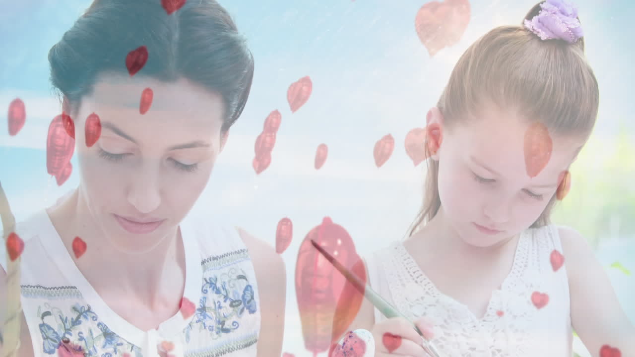 어머니와 딸의 그림