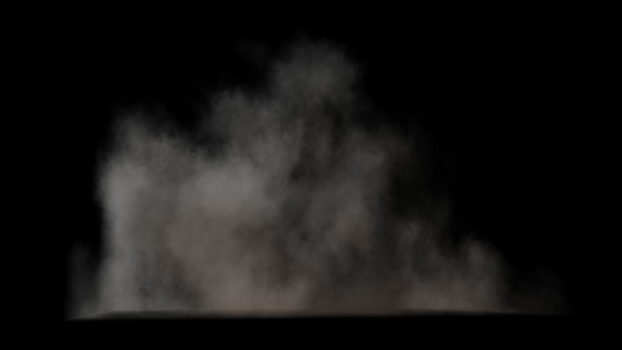 먼지 구름 폭발 효과