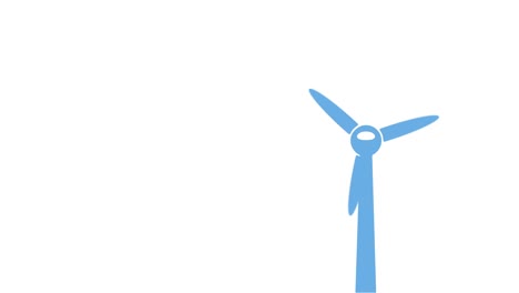 wind turbine with rotating blades