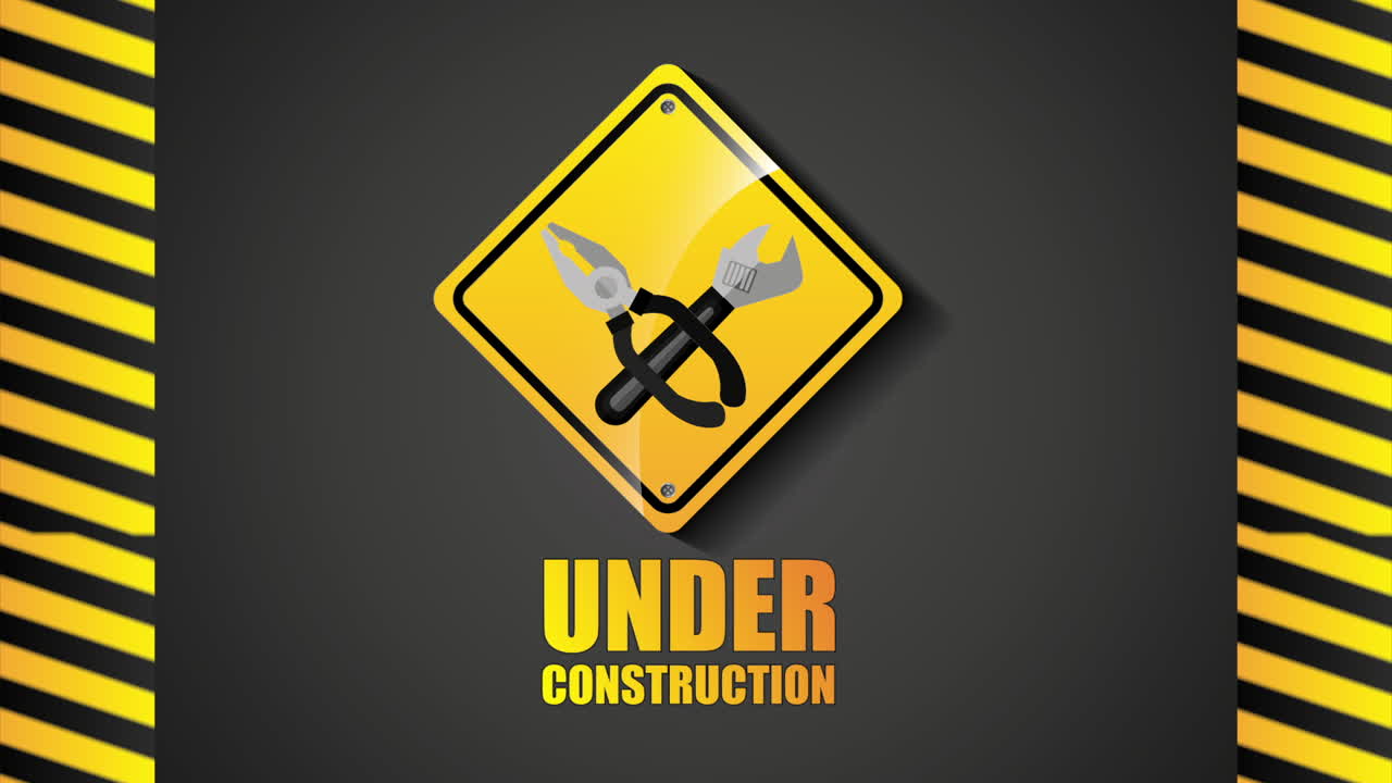 건설 중인 신호 도로