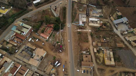 drone view of the rural kenya