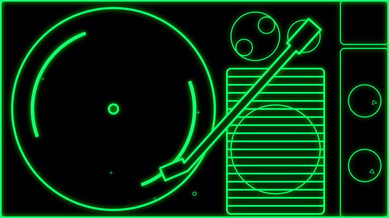 Record player NEON Transitions pack. 1080p - 30 fps - Alpha Channel (7).mov