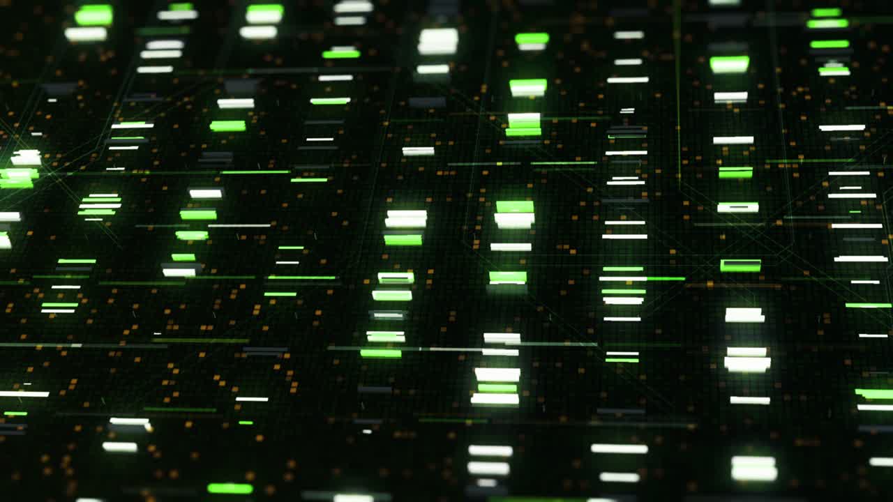 Abstract Futuristic Digital Circuit Board Pattern
