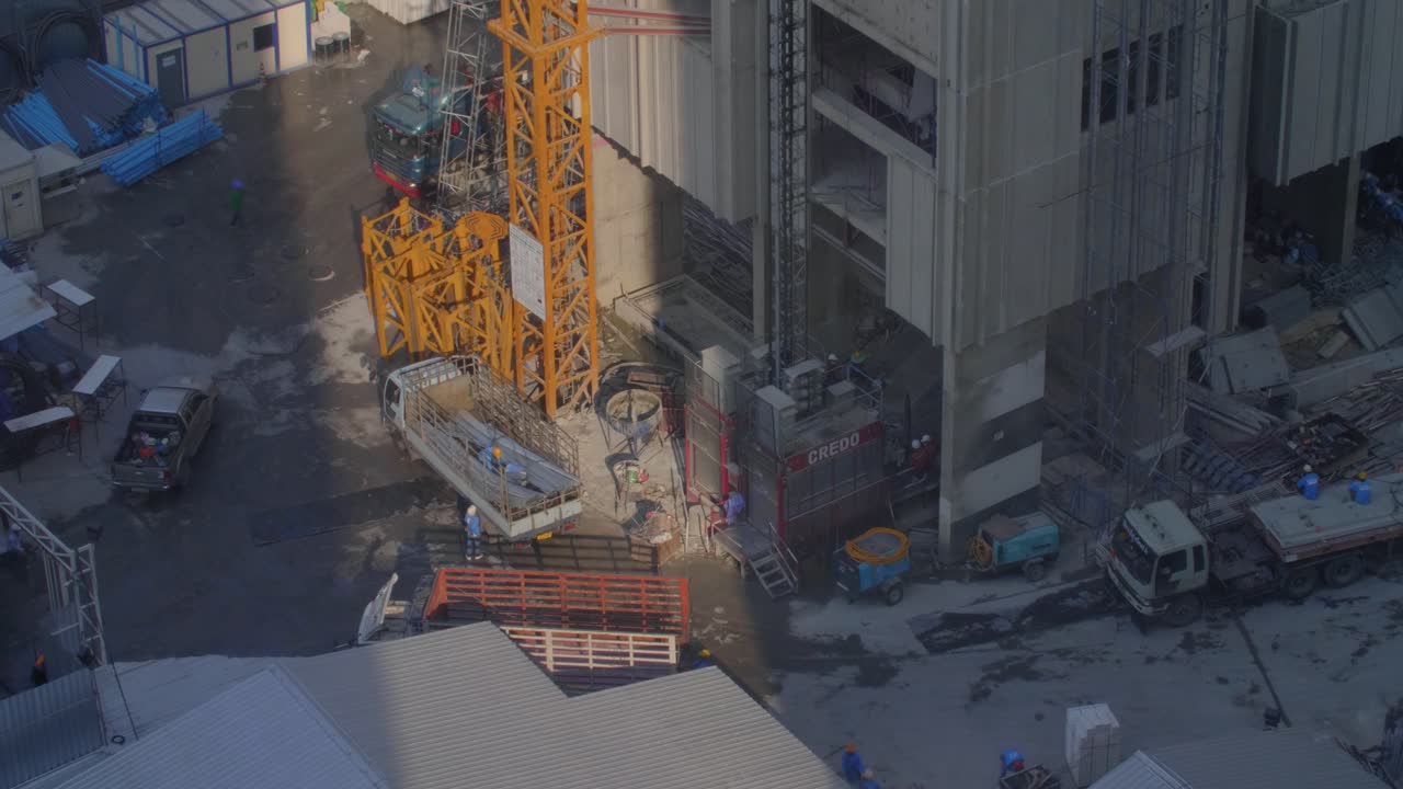 건설 현장 타임랩스 방콕