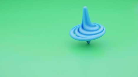 plastic spinning top. close up.