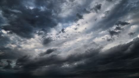 time lapse of a dark dramatic stormy sky