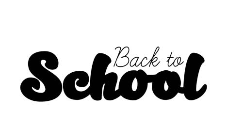 Animation-of-back-to-school-text-on-white-background