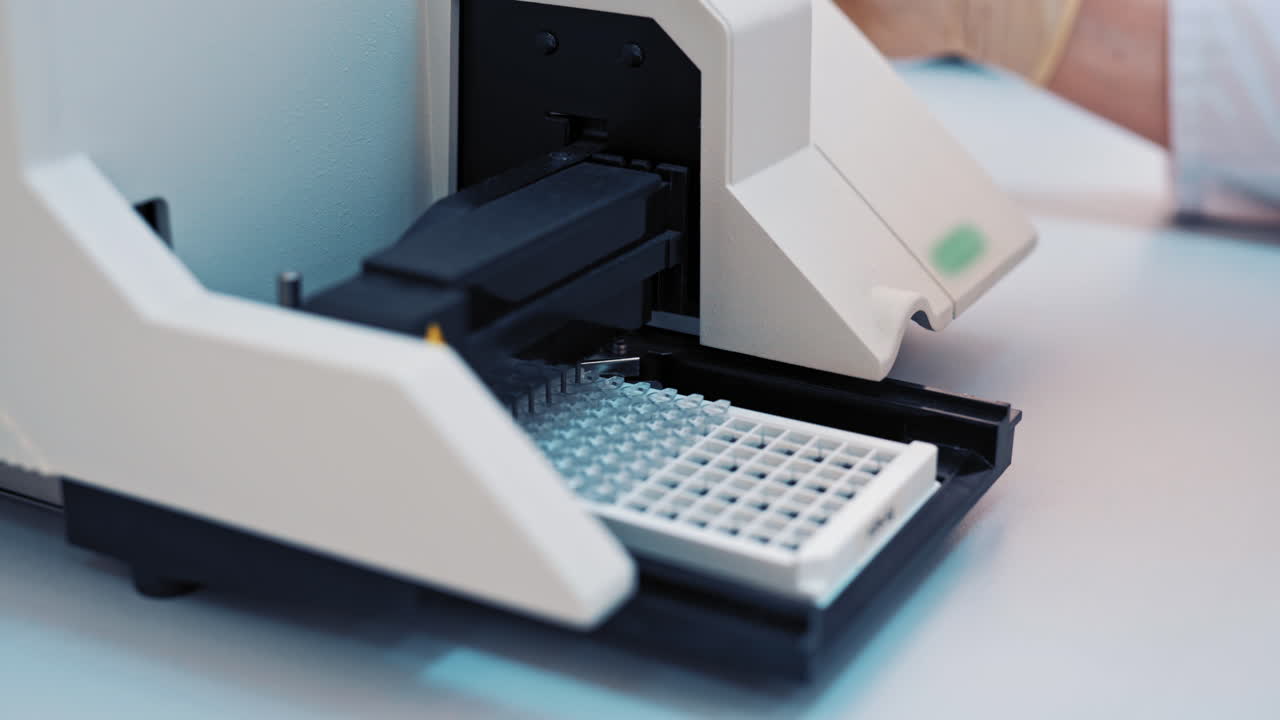 Modern medical laboratory. View of machine research at the modern laboratory