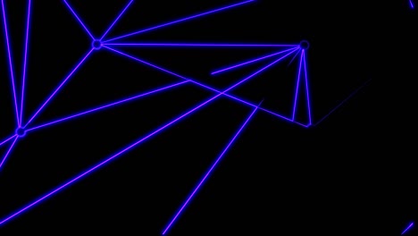 fondo de animación sin costuras de neón formas geométricas 2d con contorno en movimiento de neón. video en primer plano en 4k.