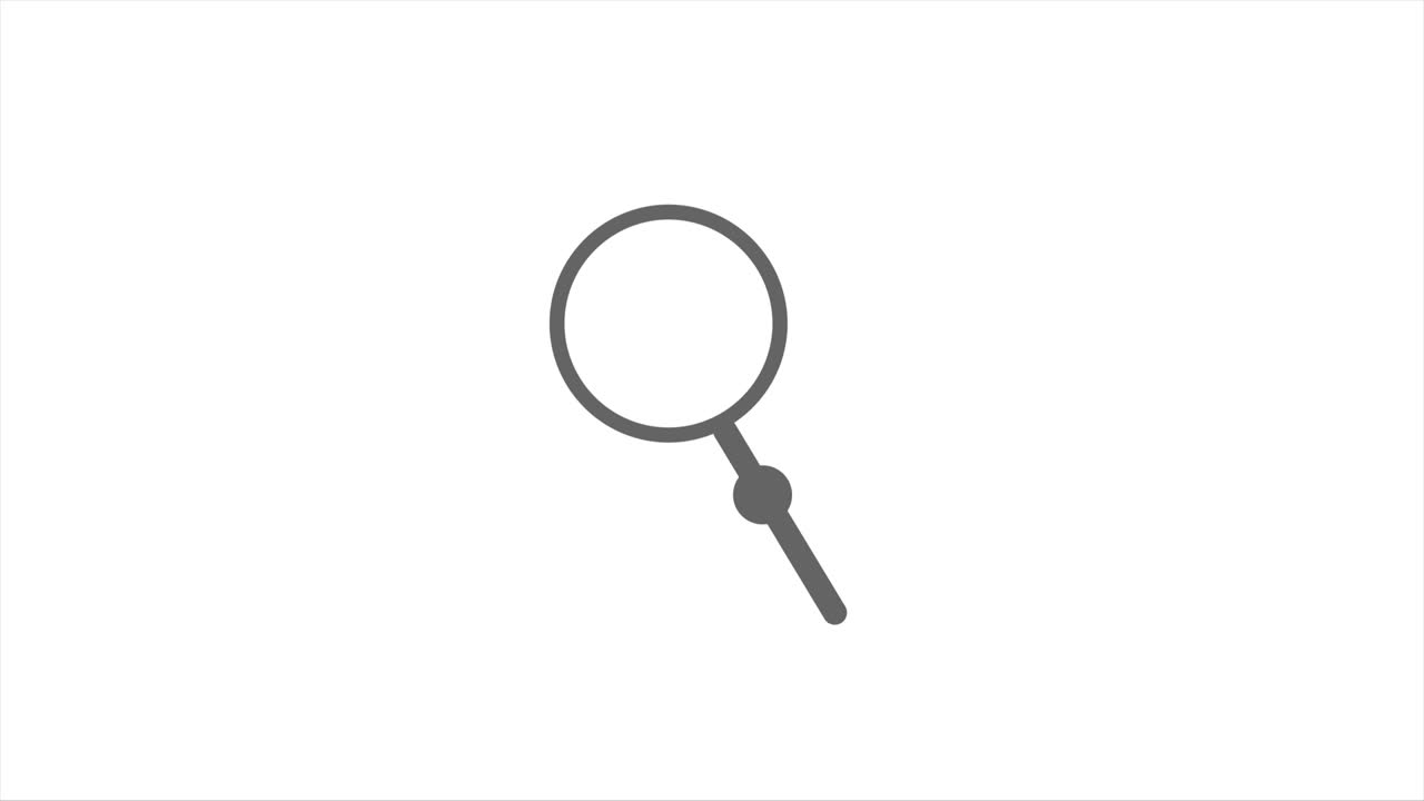 4k Search line icon motion graphic animation