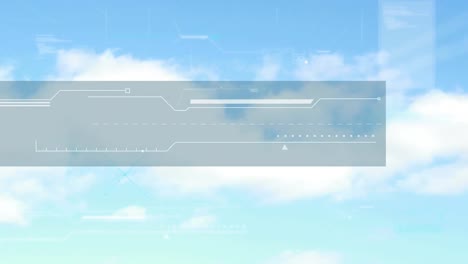 animation of data processing over landscape