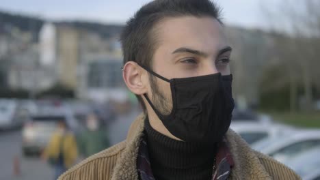 person wearing face mask